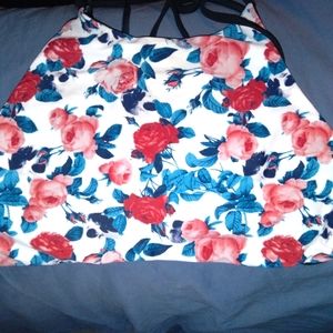 Two Bikini Tops Floral Small